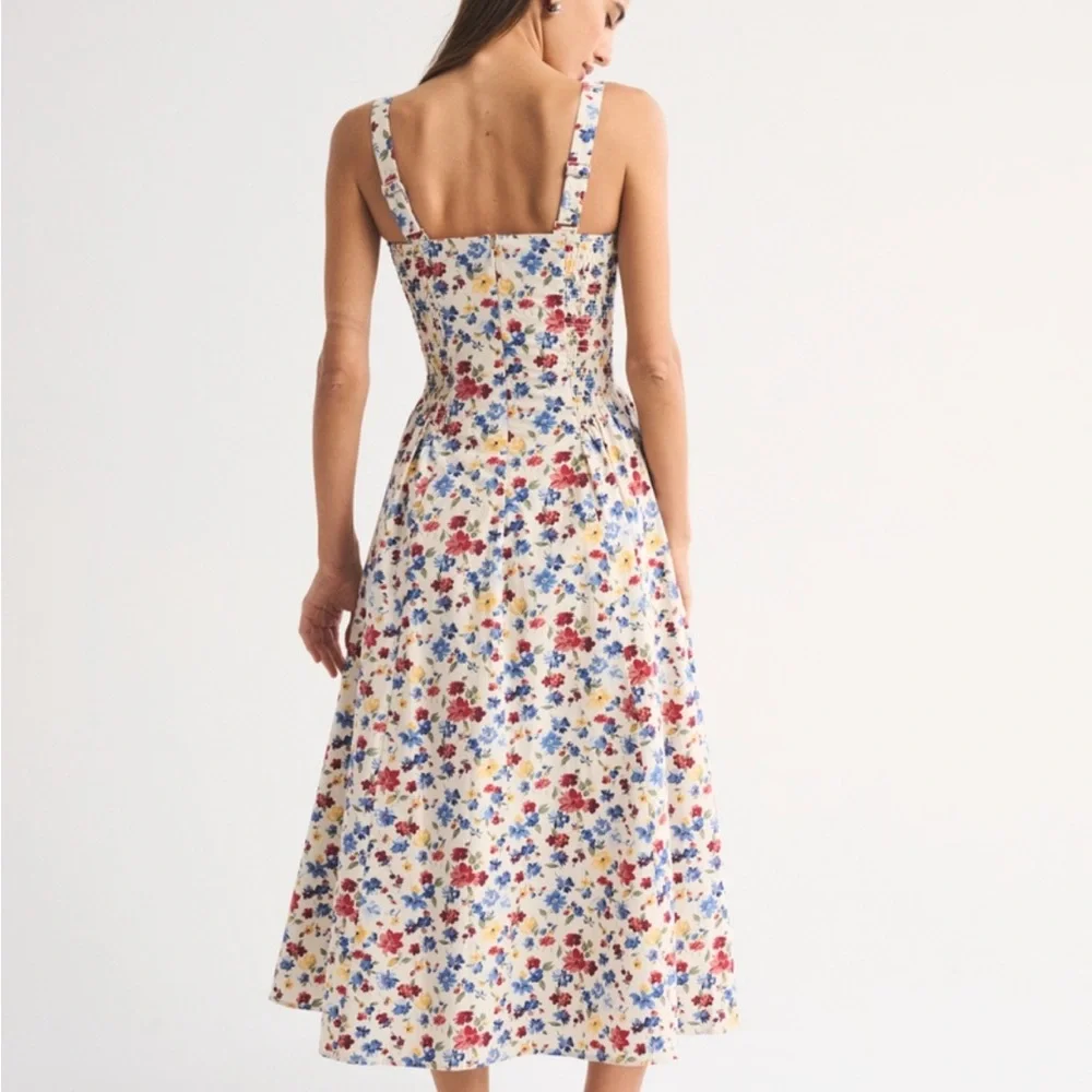 NWT Abercrombie Dylan dress midi floral - Picture 4 of 7
